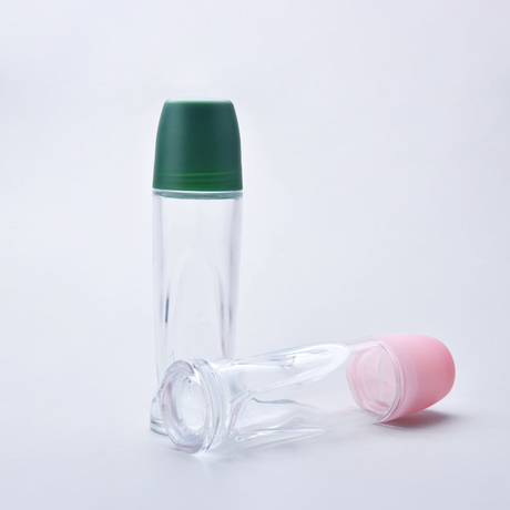 Botellas de cristal modificadas para requisitos particulares de la bola de rodillo de la etiqueta heladas para los aceites esenciales